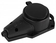 Колодка 1-м с заземл. 16A IP44 KX-1e-B-IP44 каучук. черн. Эра Б0068402