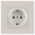 Розетка 1-м СП Accent 6-202-06 16А IP20 250В 2P+E Schuko перламутр. Intro Б0063695