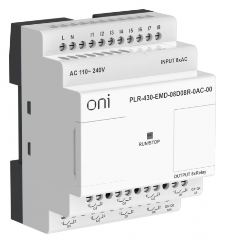 Модуль расширения входов выходов ПЛК 430 8 DI 8 RO 220В AC ONI PLR-430-EMD-08D08R-0AC-00 фото 5