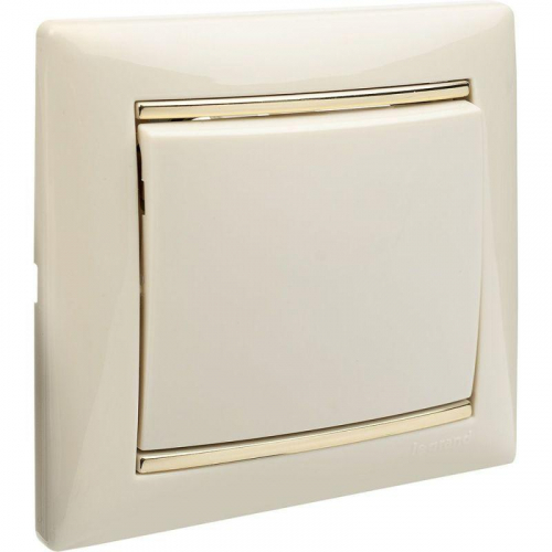 Выключатель 1-кл. СП Valena 10А IP31 250В механизм сл. кость IEK 774301 фото 2