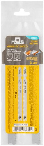 Полотно для эл. лобзика T123X универсальные HSS 100мм (уп.2шт) MOS 40824М фото 3 Полотно для эл. лобзика T123X универсальные HSS 100мм (уп.2шт) MOS 40824М фото 3
