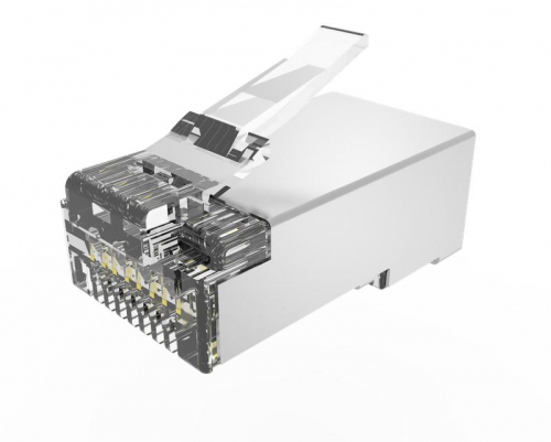 Коннектор RJ-45(8P8C) кат.6 экранир. универс. (уп.100шт) TOKOV ELECTRIC TKE-CNR-623-STP Коннектор RJ-45(8P8C) кат.6 экранир. универс. (уп.100шт) TOKOV ELECTRIC TKE-CNR-623-STP
