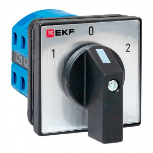Переключатель кулачковый ПК-1-42 2п 25А "1-0-2" IP65 EKF pk-1-42-25-65 Переключатель кулачковый ПК-1-42 2п 25А "1-0-2" IP65 EKF pk-1-42-25-65