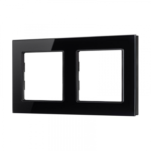 Рамка стеклянная FRM-GLARE-GS-2-BK Arlight 043797 Рамка стеклянная FRM-GLARE-GS-2-BK Arlight 043797
