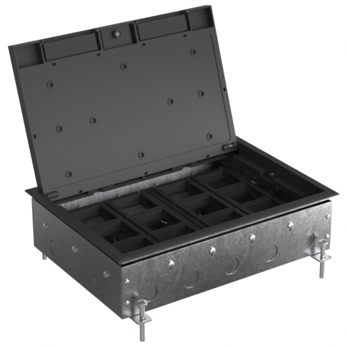 Люк MultiDesk MDK10 на 24мод. IP40 с монтажной коробкой для бетонных полов SE MDK10224 фото 4