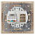Розетка компьютерная 1-м СП Plano 1-303-03 RJ45 IP20 алюм. Intro Б0030086
