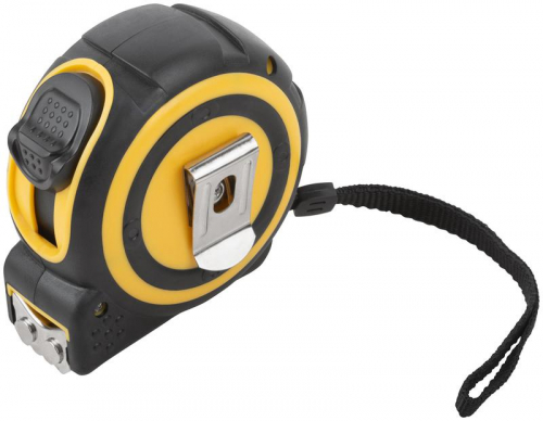 Рулетка Смарт 7.5мх25мм калибр. лента; нейлон. покрытие; магн. крючок; прорезиненный корпус FIT 17317 фото 6