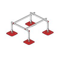 Конструкция опорная для установки оборудования TECHNORAPTOR FOOT 1000х1200 KM-TR-F-SSEI-1000-1200 КМ TR0002