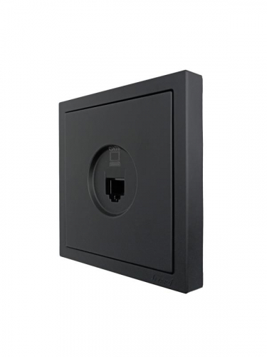 Розетка компьютерная 1-мест. СП ZIMA IP20 черн. бархат LEZARD 704-4288-140 фото 2
