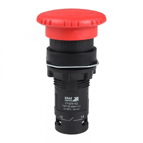 Кнопка аварийного останова OptiSignal Compact D22 С7-ESTR-411 красн. 1НО+1НЗ XB7ES545P КЭАЗ 362131 Кнопка аварийного останова OptiSignal Compact D22 С7-ESTR-411 красн. 1НО+1НЗ XB7ES545P КЭАЗ 362131