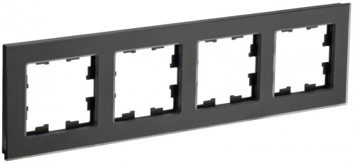 Рамка 4-м BRITE РУ-4-2-Бр стекло черн. матов. IEK BR-M42-G-31-K02 Рамка 4-м BRITE РУ-4-2-Бр стекло черн. матов. IEK BR-M42-G-31-K02