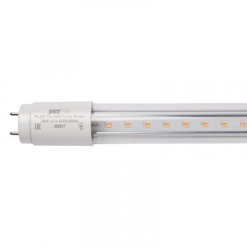 Лампа светодиодная PLED T8-1200 Food Green 18Вт G13 230В/50Гц CL/PL для подсветки овощей/фруктов/зелени Pro+ JazzWay 5006546 фото 5 Лампа светодиодная PLED T8-1200 Food Green 18Вт G13 230В/50Гц CL/PL для подсветки овощей/фруктов/зелени Pro+ JazzWay 5006546 фото 5
