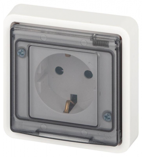 Розетка Эксперт 11-2522-01 2P+E IP55 шторки 16А-250В СУ бел. Эра Б0063281 Розетка Эксперт 11-2522-01 2P+E IP55 шторки 16А-250В СУ бел. Эра Б0063281