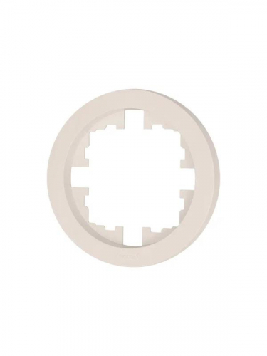 Рамка 1-м OSEN горизонт. круглая сл. кость LEZARD 744-9000-146 фото 2