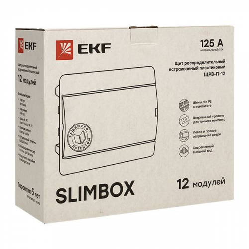 Щит ЩРВ-П-12 "SlimBox" IP41 PROxima EKF sb-v-12 фото 3