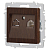Розетка компьютерная 1-м СП Accent 6-303-10 RJ45 IP20 венге Intro Б0063643