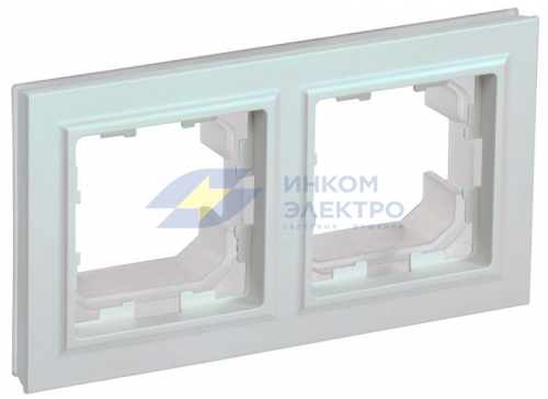 Рамка 2-м IP44 BRITE РУ-2-БрЖ-44 жемчуж. IEK BR-M22-44-K36