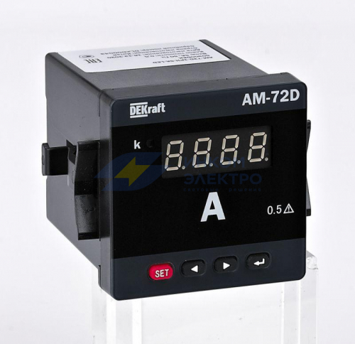 Амперметр цифровой 72х72мм 3ф вход 5А выход RS485 LED-дисплей АМ-72D SchE 50310DEK Амперметр цифровой 72х72мм 3ф вход 5А выход RS485 LED-дисплей АМ-72D SchE 50310DEK