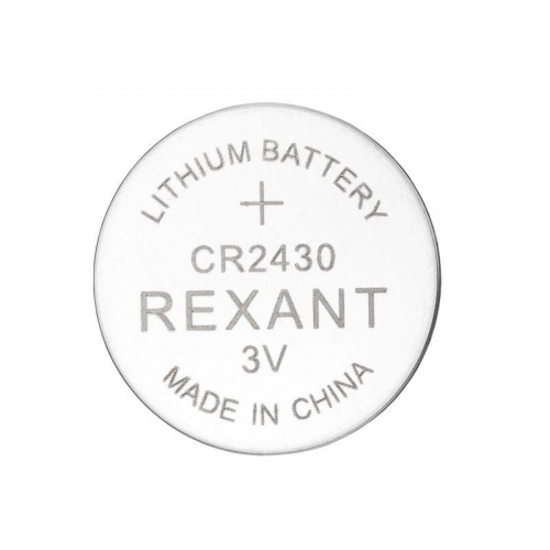 Элемент питания литиевый CR2430 3В (блист.5шт) Rexant 39-1109 Элемент питания литиевый CR2430 3В (блист.5шт) Rexant 39-1109
