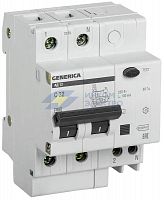 Выключатель автоматический дифференциального тока 2п 32А 100мА АД12 GENERICA IEK MAD15-2-032-C-100