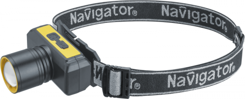 Фонарь аккумуляторный налобный 95 556 NPT-H41-ACCU 1LEDx10Вт 4реж Li-ion 1.2А.ч NAVIGATOR 95556