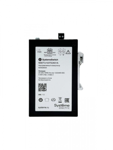 Коммутатор промышленный неуправляемый Ethernet 2х10/100/1000BaseT 1х100/1000BaseX SFP SE NSETU103T02X01A фото 2 Коммутатор промышленный неуправляемый Ethernet 2х10/100/1000BaseT 1х100/1000BaseX SFP SE NSETU103T02X01A фото 2