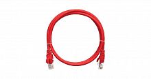 Патч-корд кат.5E (класс D) U/UTP 4 пары 24 AWG (7х0.205мм) 100МГц 2хRJ45 (8P8C) BC чистая медь LSZH нг(А)-HFLTx 0.3м красн. NIKOMAX NMC-PC4UD55B-003-C-RD