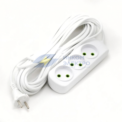 Удлинитель 3х10м без заземл. Letitia LEZARD 721-0310-303