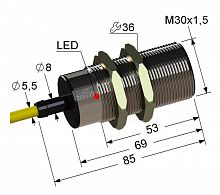 Выключатель бесконтактный PS2-30M85-10B84-Z (ВБ2.30М.85.10.8.4.Z) МЕГА-К A8010-02838391