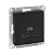 Розетка СП Эпика USB-A+С механизм черн. EKF UP1-SOB-USBA+USBC