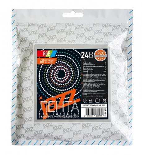 Лента светодиодная PLS PRO 5050/60 RGB разноцвет. 24В IP20 (уп.5м) Pro JazzWay 5033979 фото 2 Лента светодиодная PLS PRO 5050/60 RGB разноцвет. 24В IP20 (уп.5м) Pro JazzWay 5033979 фото 2