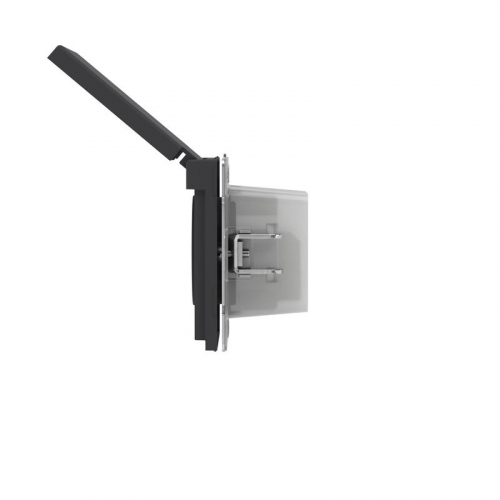 Розетка силовая KANT IP44 2P+E защ. шторки с крышкой черн. уголь DKC 7012013 фото 4