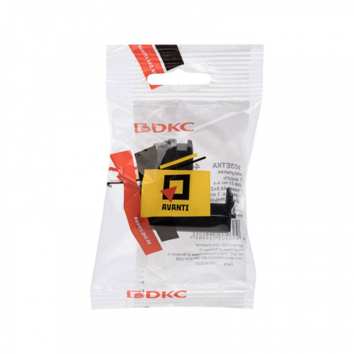 Розетка USB 1мод. Avanti "Черный квадрат" тип А-А модульная DKC 4402401 фото 5