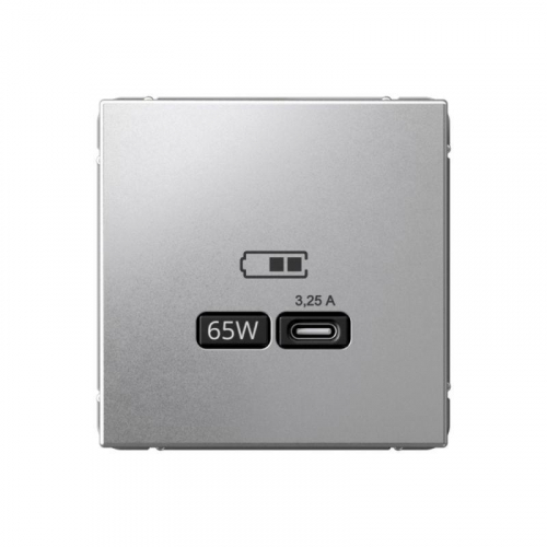 Розетка USB ArtGallery тип C 65Вт QC PD высокоскор. ЗУ механизм алюм. SE GAL000327 Розетка USB ArtGallery тип C 65Вт QC PD высокоскор. ЗУ механизм алюм. SE GAL000327