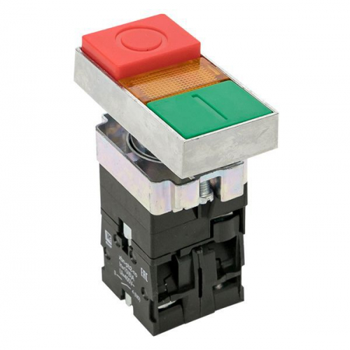 Кнопка LAY5-BW8465 "I-O" прямоугольная 230В NO+NC PROxima EKF pbn-bw8465 Кнопка LAY5-BW8465 "I-O" прямоугольная 230В NO+NC PROxima EKF pbn-bw8465