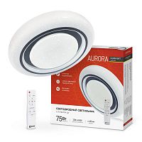 Светильник светодиодный COMFORT AURORA 75Вт 3000-6500К 6000лм 230В 480х80мм с пультом ДУ IN HOME 4690612035741