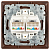 Розетка компьютерная 2-м СП Solo 4-304-05 RJ45 антрацит Intro Б0043393