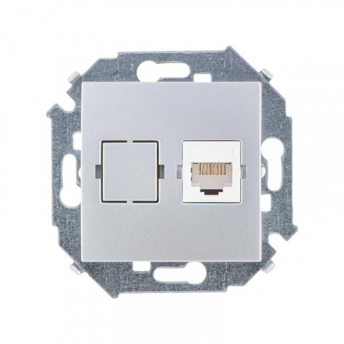 Розетка компьютерная СП Simon 15 RJ45 кат.5E Systimax механизм алюм. Simon 1591598-033 Розетка компьютерная СП Simon 15 RJ45 кат.5E Systimax механизм алюм. Simon 1591598-033
