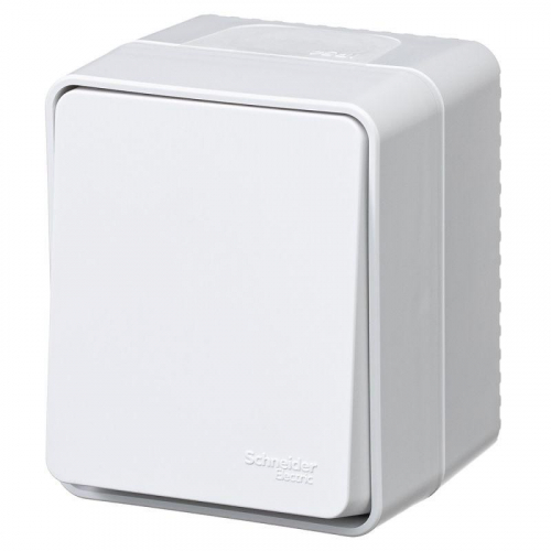 Выключатель кнопочный 1-кл. ОП AtlasDesign PROFI IP54 10АХ бел. SE ATN540115 Выключатель кнопочный 1-кл. ОП AtlasDesign PROFI IP54 10АХ бел. SE ATN540115