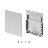 Заглушка SL-LINE-4050-3L-LOW глухая пластик (комплект) Arlight 044674