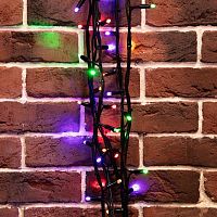 Гирлянда светодиодная управляемая"Нить" 20м 240LED мультиколор 20Вт 220-240В IP67 8 режимов провод каучук черн. (нужен контроллер 217-204) Neon-Night 303-329