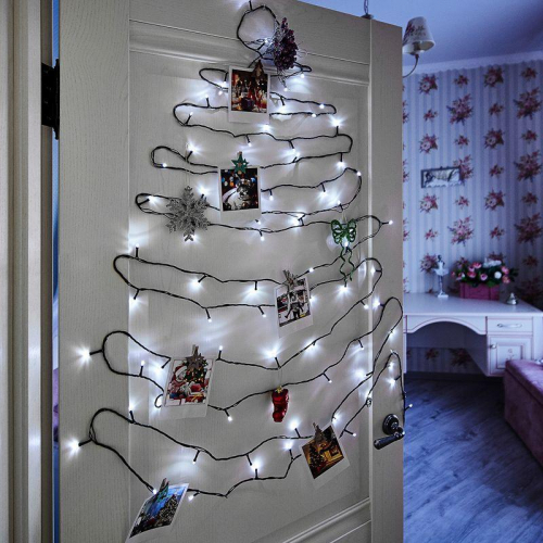 Гирлянда светодиодная "Твинкл Лайт" 10м 80LED бел. 5.7Вт 220-240В IP20 с контроллером 8 режимов провод ПВХ темн. зел. Neon-Night 303-045 фото 3