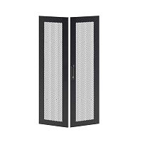 Дверь двустворчатая для IT-CQE 1800х600 перфорир. RAL9005 DKC RBITCPMD1860