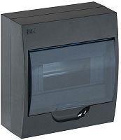 Корпус навесной ЩРН-П-8 Krepta 3 IP41 пластик. черн. IEK MKP12-N-08-41-K02