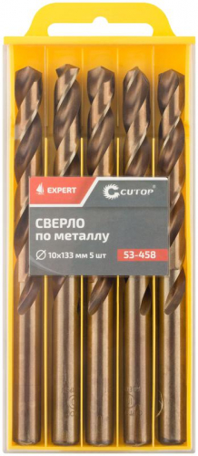 Сверло по металлу ЭКСПЕРТ/EXPERT 10х133мм (уп.5шт) Cutop 53-458 фото 3 Сверло по металлу ЭКСПЕРТ/EXPERT 10х133мм (уп.5шт) Cutop 53-458 фото 3