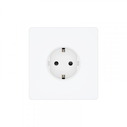 Розетка 1-м СП Systeme Infinity 16А IP20 250В с заземл. защ. шторки арктич. лед SE FSE000145 фото 2