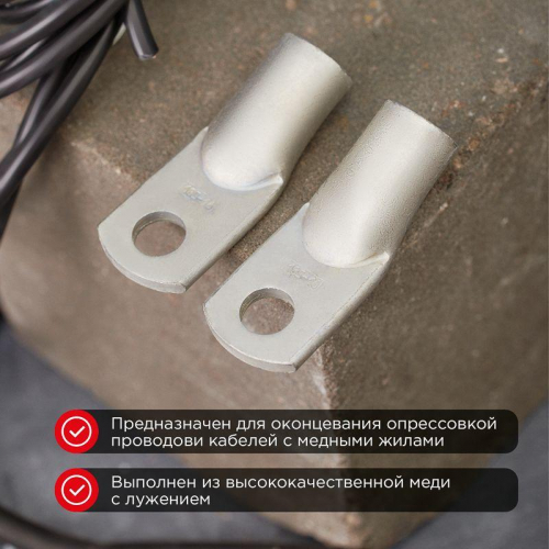 Наконечник ТМЛ 185-16-21 (уп.2шт) Rexant 07-5339 фото 2 Наконечник ТМЛ 185-16-21 (уп.2шт) Rexant 07-5339 фото 2