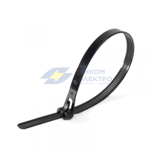 Стяжка нейлоновая КСР 7.5х250 (ч) (уп.100шт) Fortisflex 80145