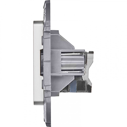 Розетка компьютерная Inspiria RJ45 кат.6 UTP механизм алюм. IEK 673832 фото 6