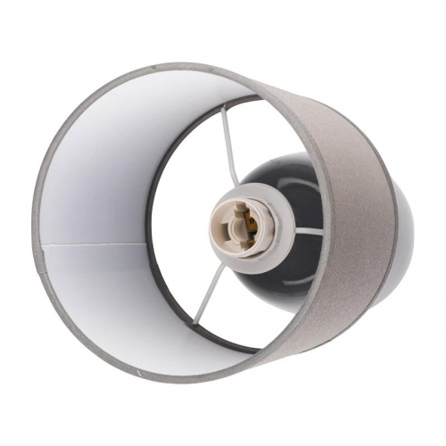 Светильник настольный JH2-02-gy E14 IP20 130х130х255мм керамика; ткань; PVC-пластик сер. JazzWay 5062320 фото 4 Светильник настольный JH2-02-gy E14 IP20 130х130х255мм керамика; ткань; PVC-пластик сер. JazzWay 5062320 фото 4